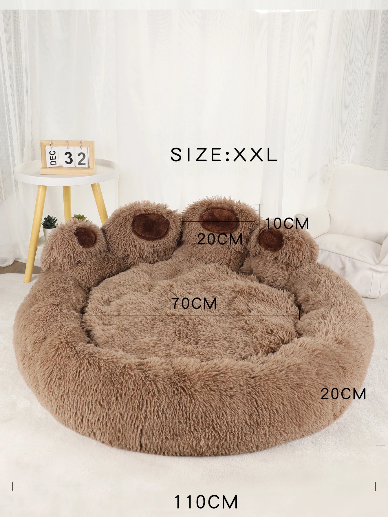 Fluffy Dog & Cat Bed Basket