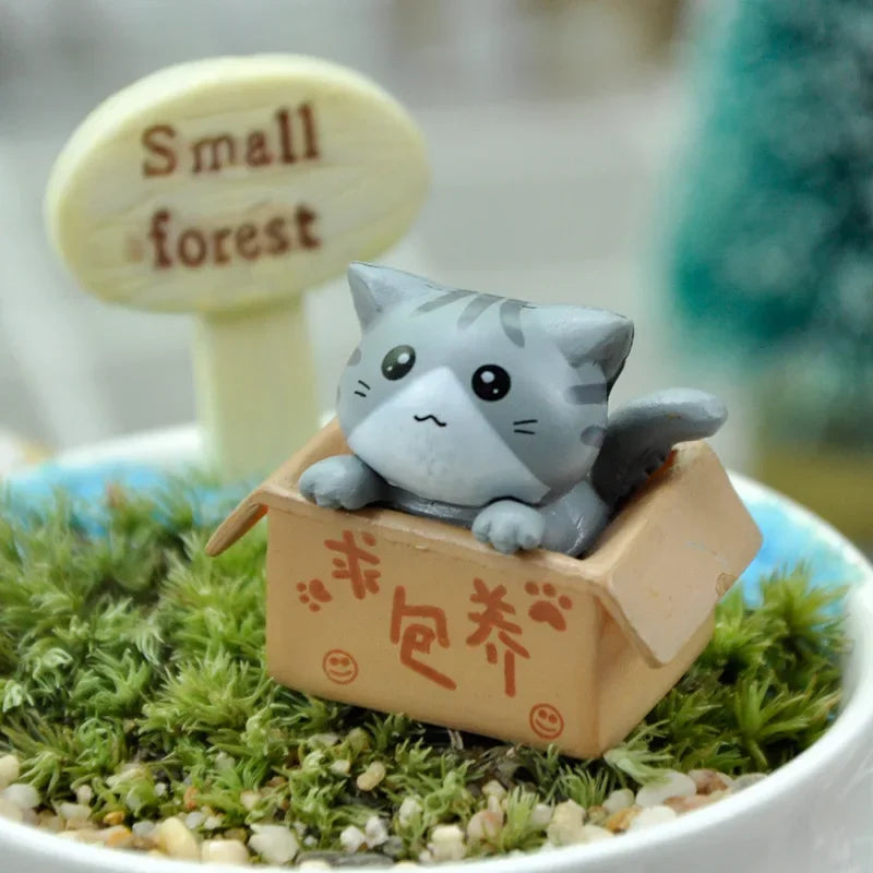 Kawaii Mini Cat Figurine