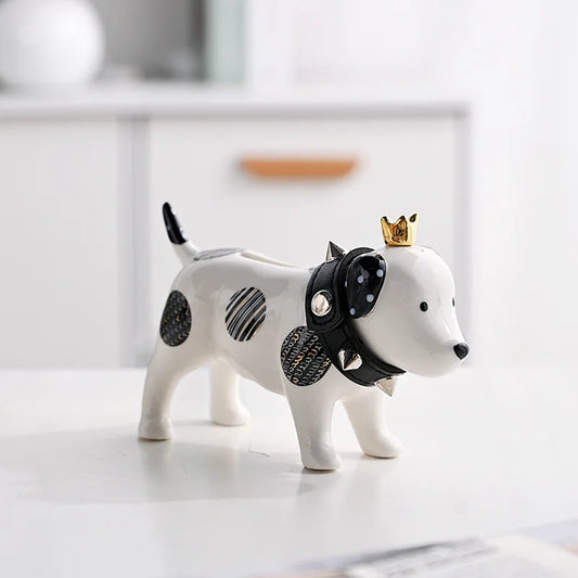 Minimalist Ceramic Dog Ornament