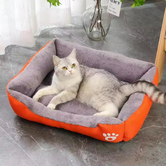 Colorful Winter Pet House Bed