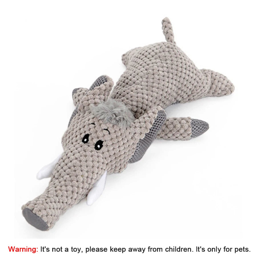 Bite-Resistant Squeaky Plush Dog Toy