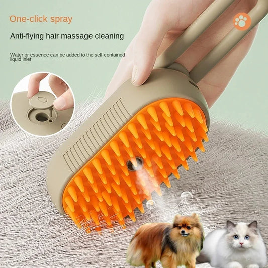 3-in-1 Electric Steamy Pet Brush