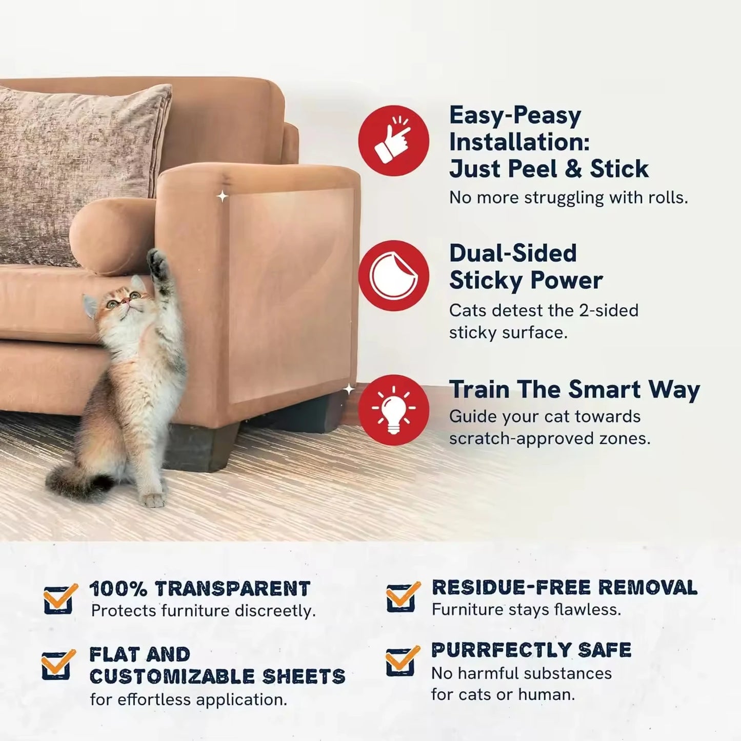 Cat Scratch Furniture Protector Tape