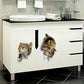 3D Cute Cat Removable Wall Sticker