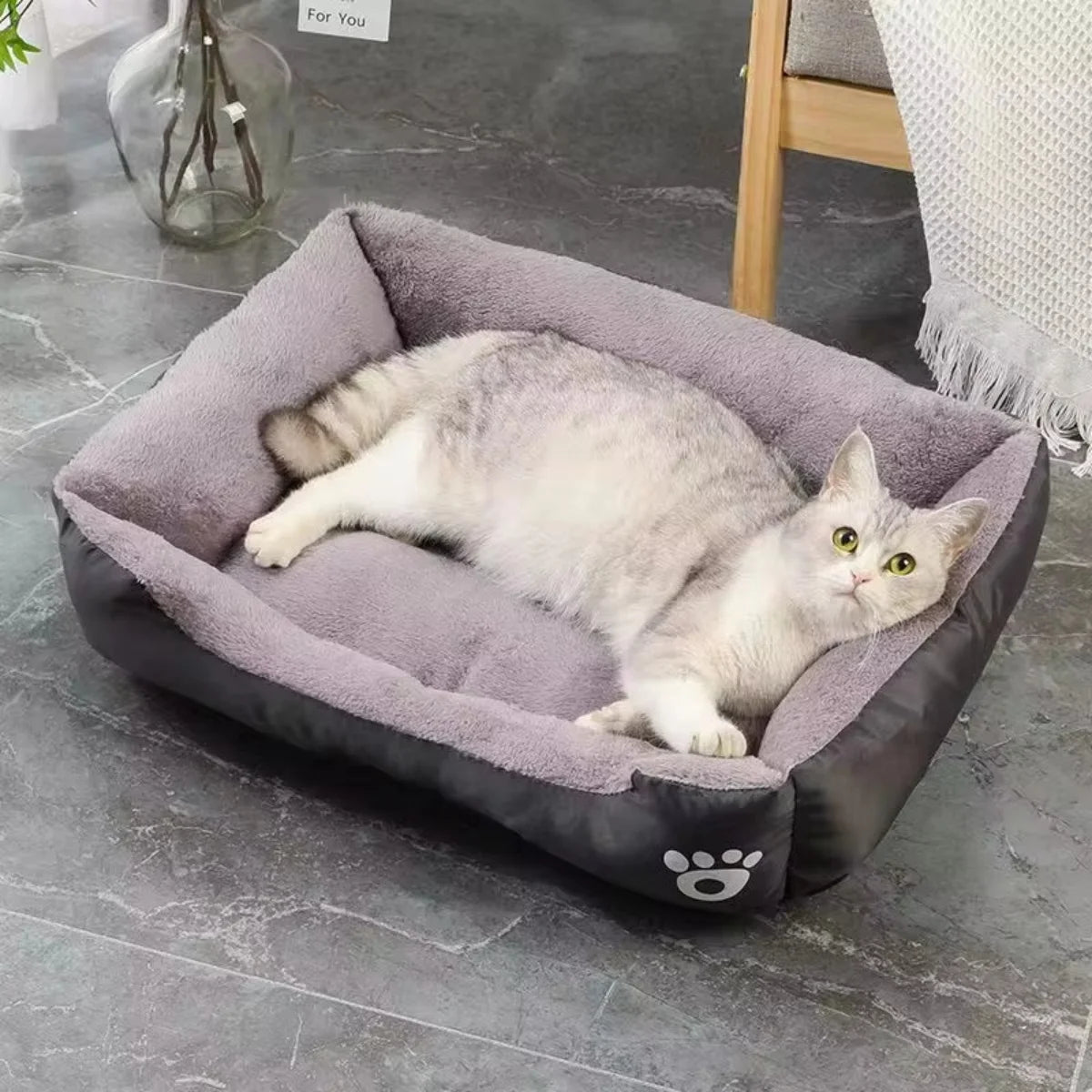 Colorful Winter Pet House Bed