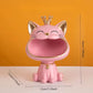 Resin Crown Cat Storage Ornament