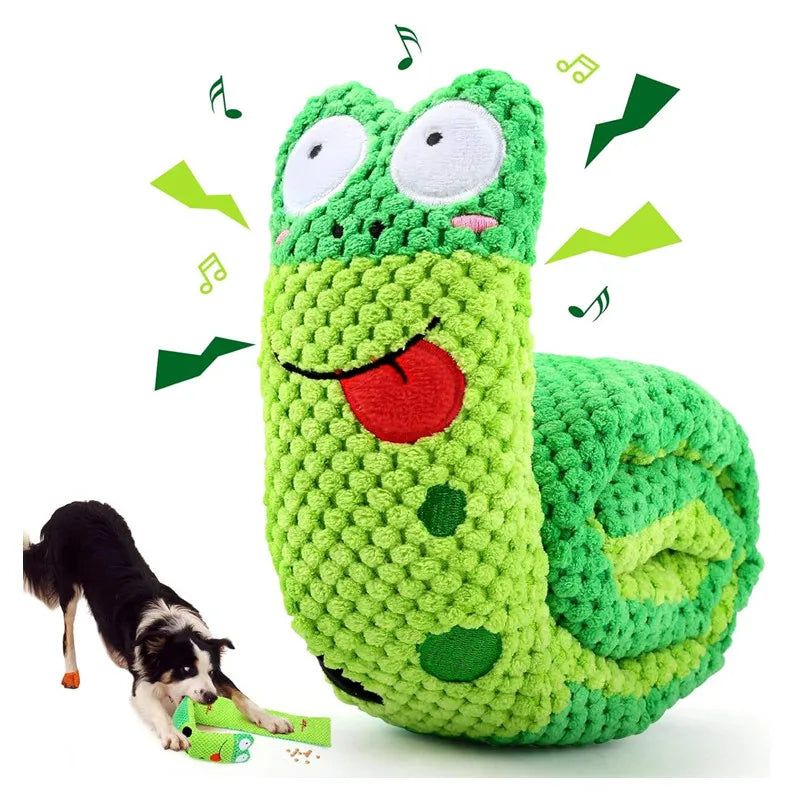Plush Snail Puzzle Feeder Toy