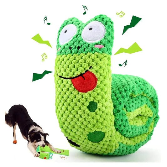 Plush Snail Puzzle Feeder Toy