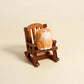 Handcrafted Mini Cat Wood Sculpture
