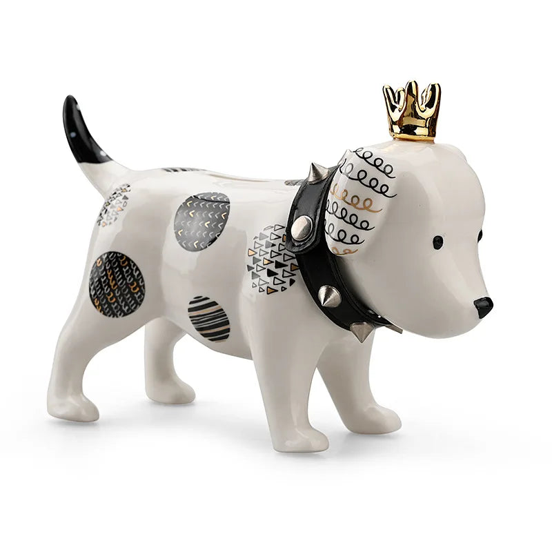 Minimalist Ceramic Dog Ornament