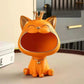 Resin Crown Cat Storage Ornament