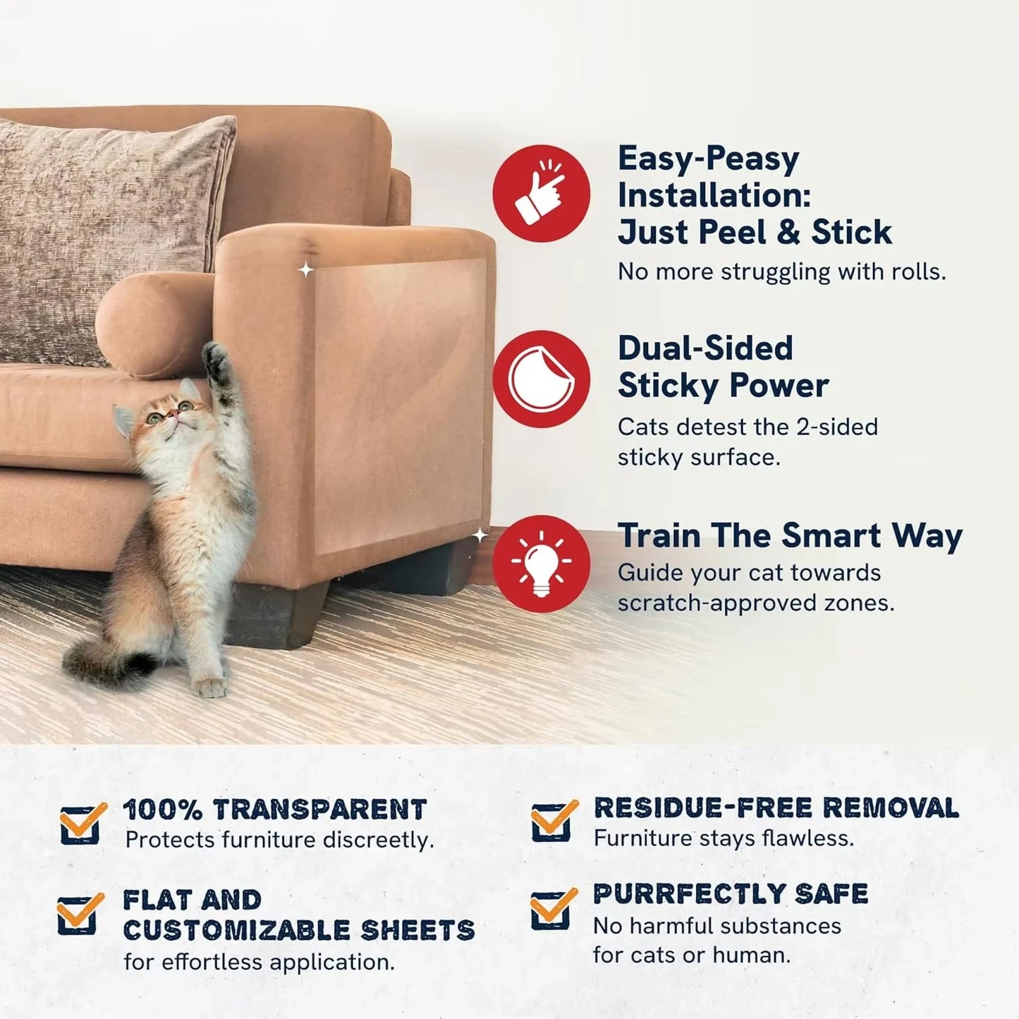 Cat Scratch Furniture Protector Tape