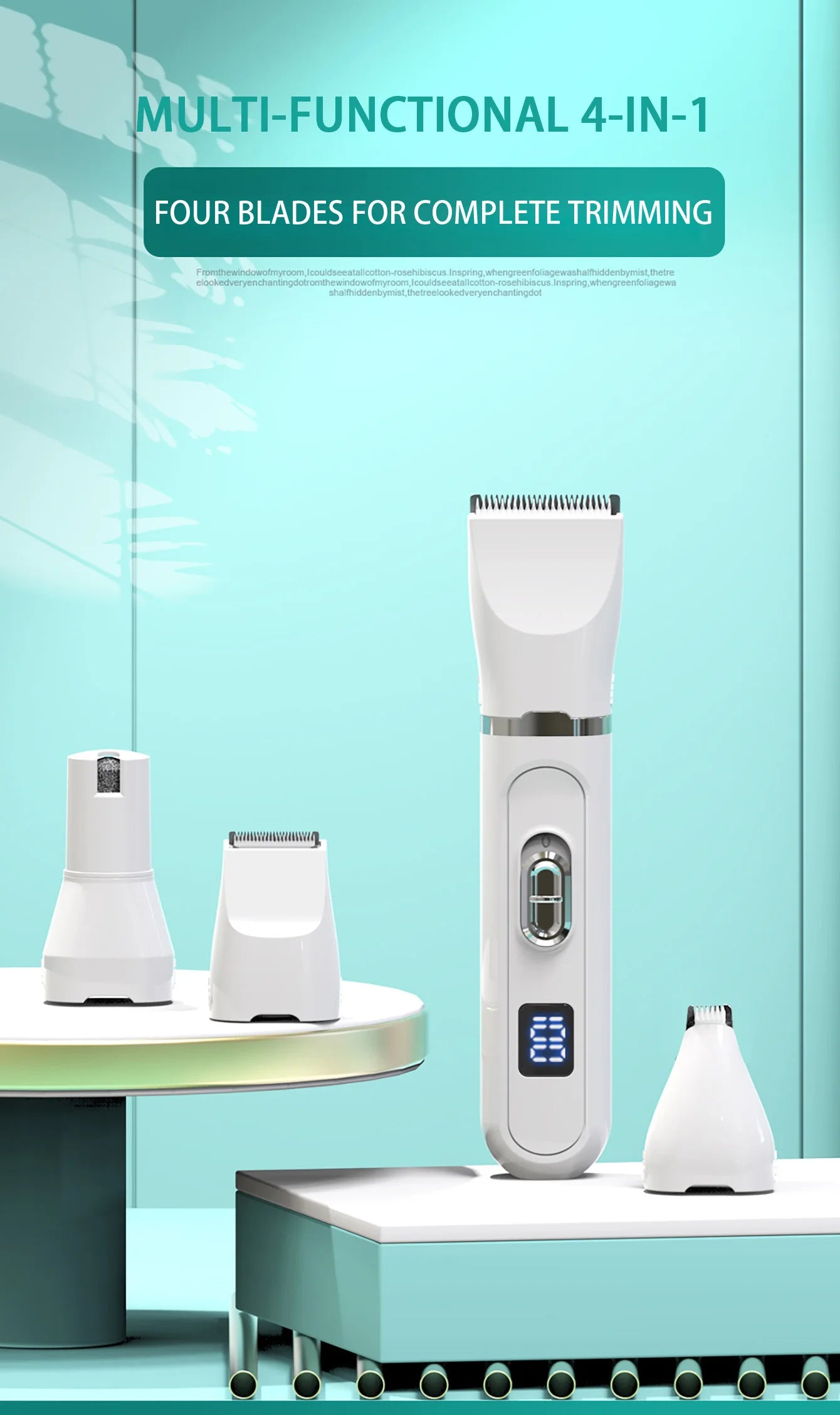 Rechargeable Electric Pet Hair Clipper