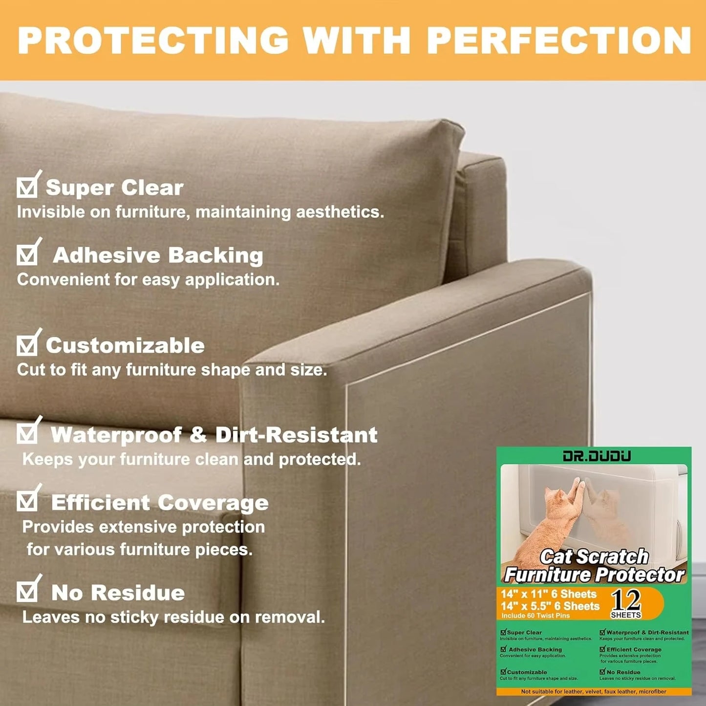 Cat Scratch Furniture Protector Tape