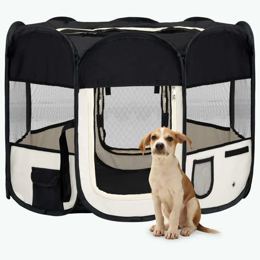 Foldable Dog Playpen with Carry Bag