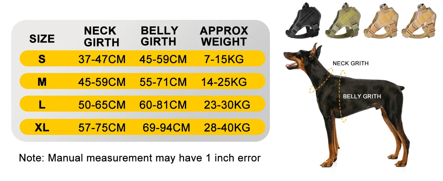 Tactical Dog Training Harness