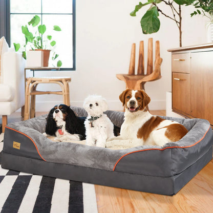 Orthopedic Dog Bed with Bolster