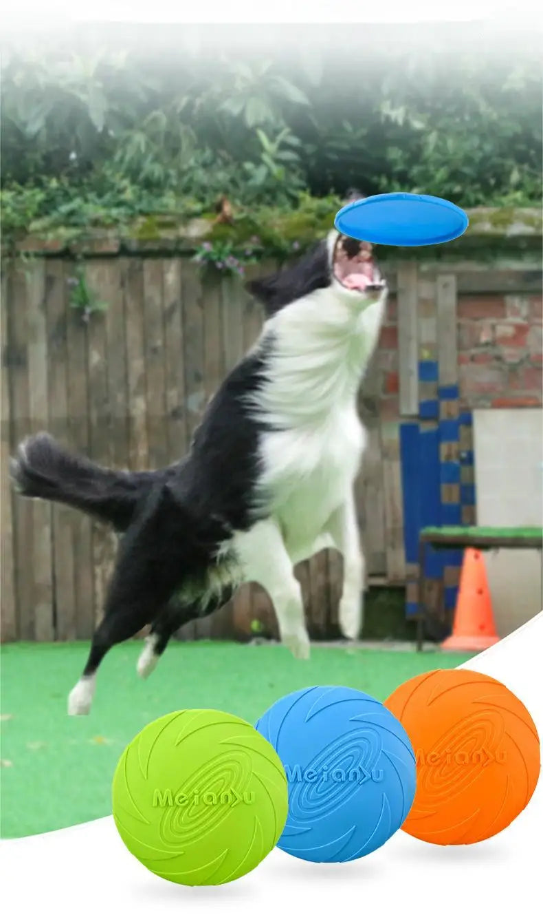 OUZEY Bite-Resistant Flying Disc Toy