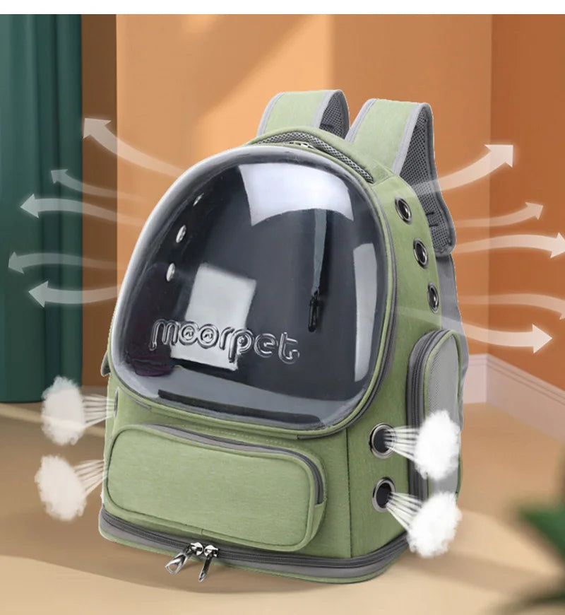 Transparent Breathable Pet Carrier Backpack