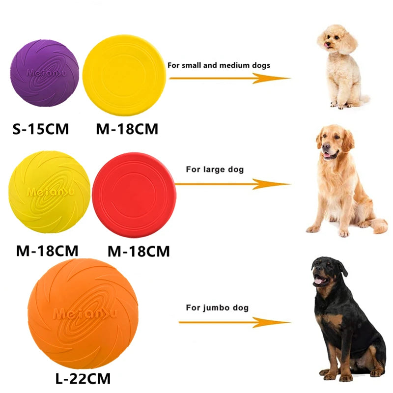 OUZEY Bite-Resistant Flying Disc Toy