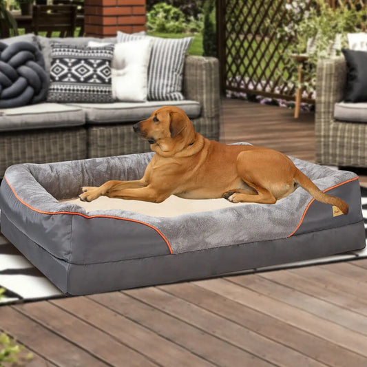Orthopedic Dog Bed with Bolster