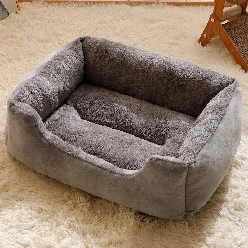 Cozy Pet Bed for Cats & Small Dogs – Soft Cushion Basket House