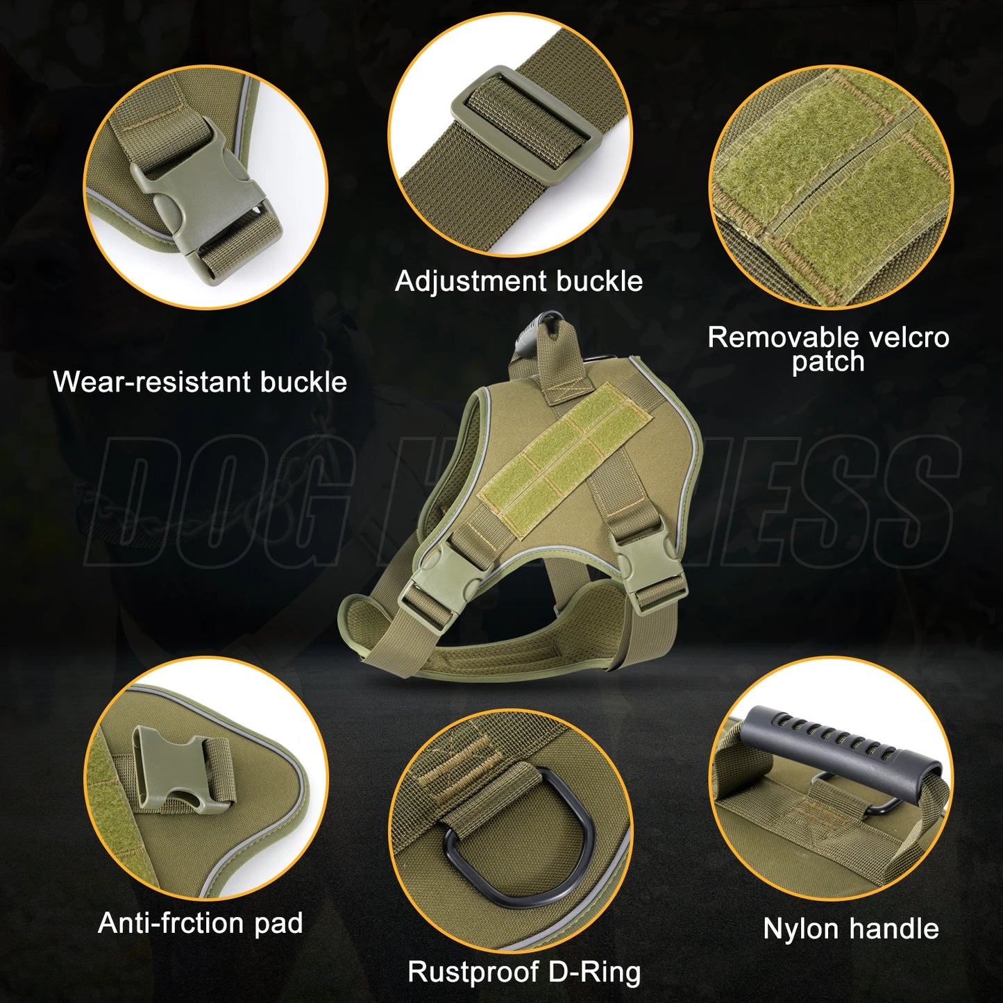 Tactical Dog Training Harness