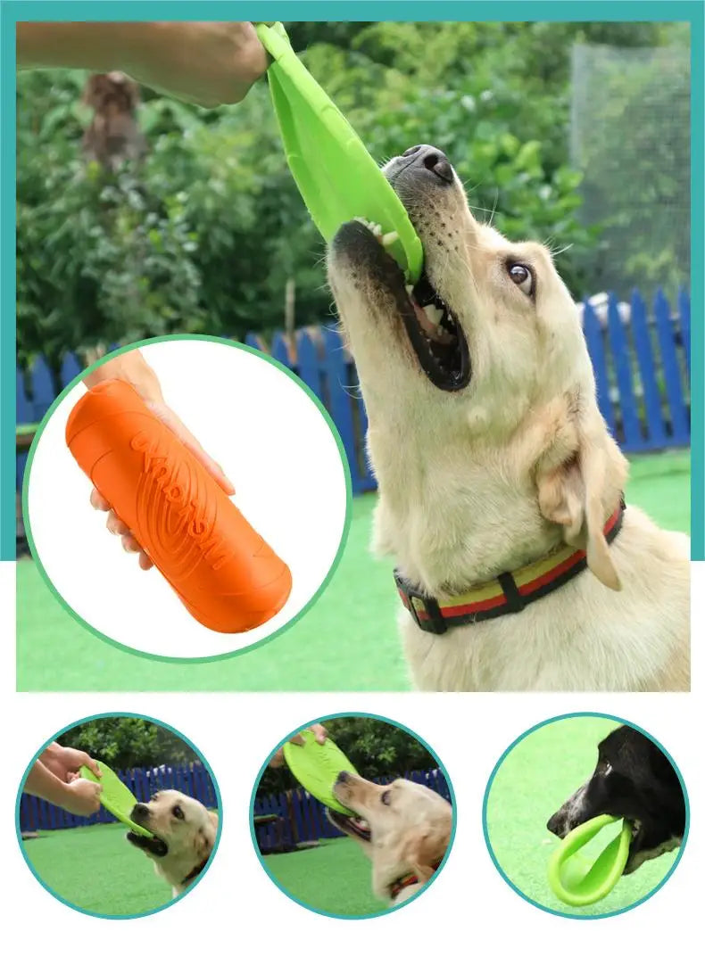 OUZEY Bite-Resistant Flying Disc Toy