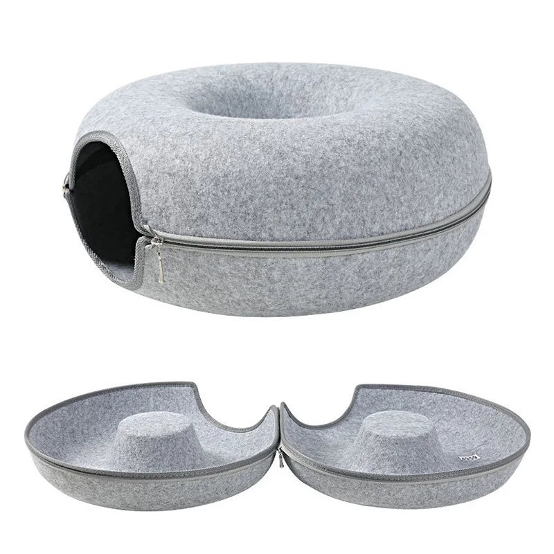 Donut Cat Tunnel Bed & Playhouse
