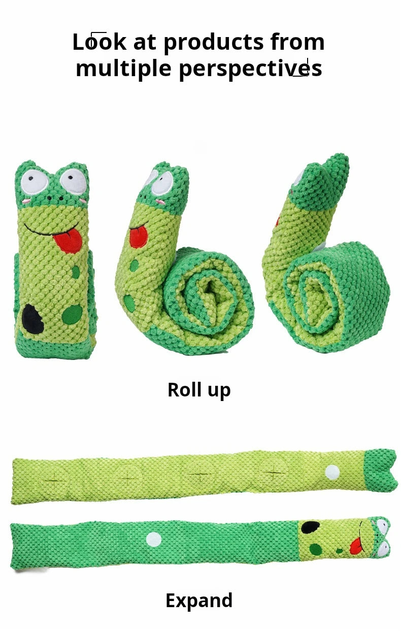 Plush Snail Puzzle Feeder Toy