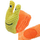 Plush Snail Puzzle Feeder Toy
