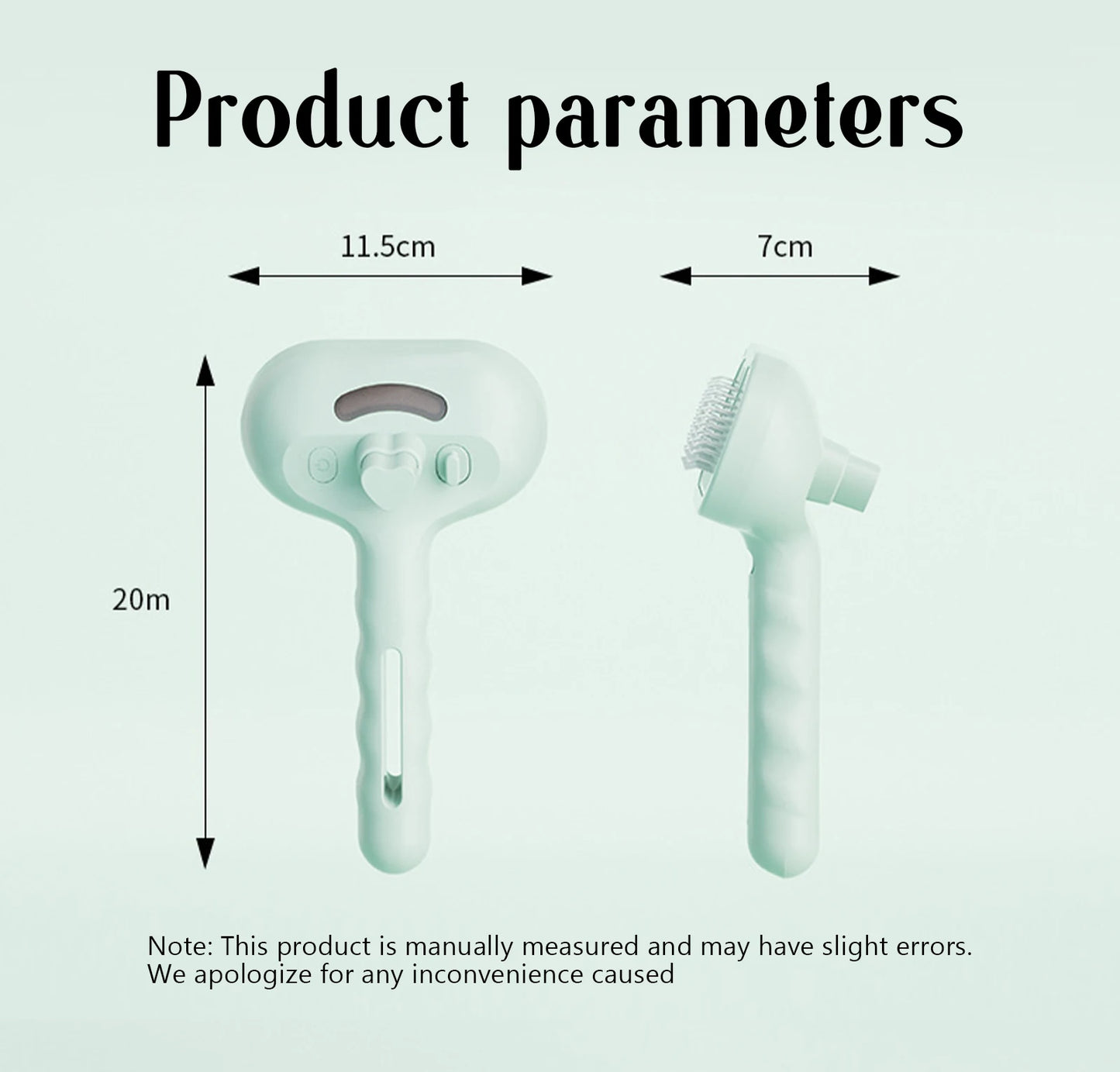 Pet Steam Massage Hair Removal Comb