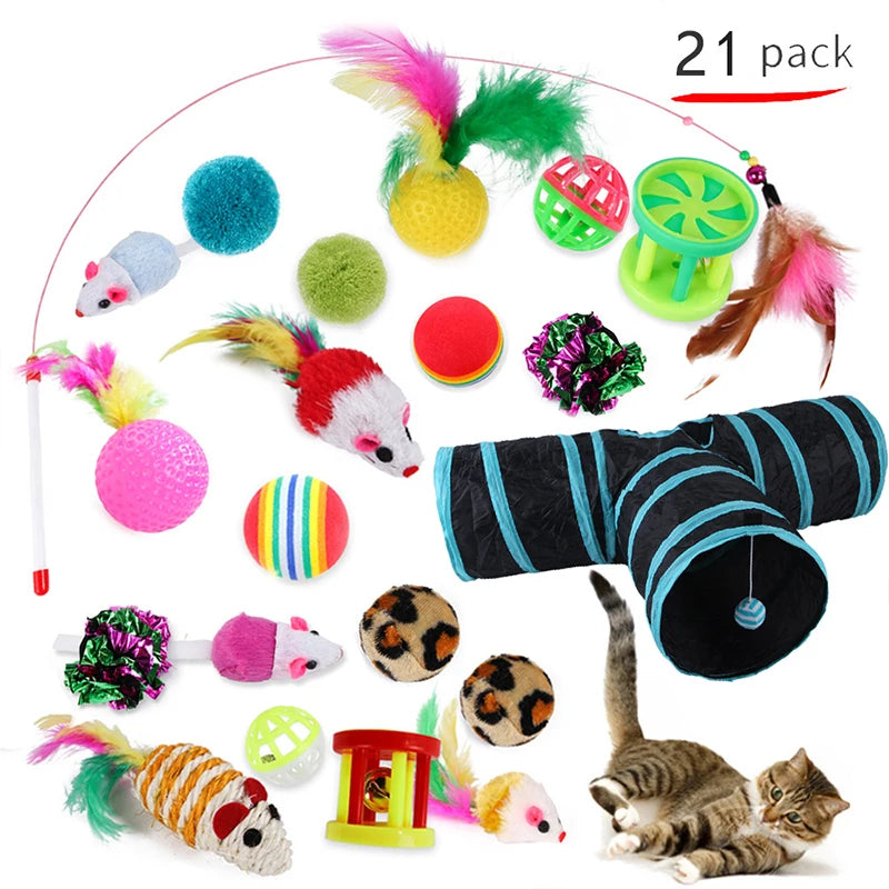 DualPet 20-Piece Cat Toy Variety Set