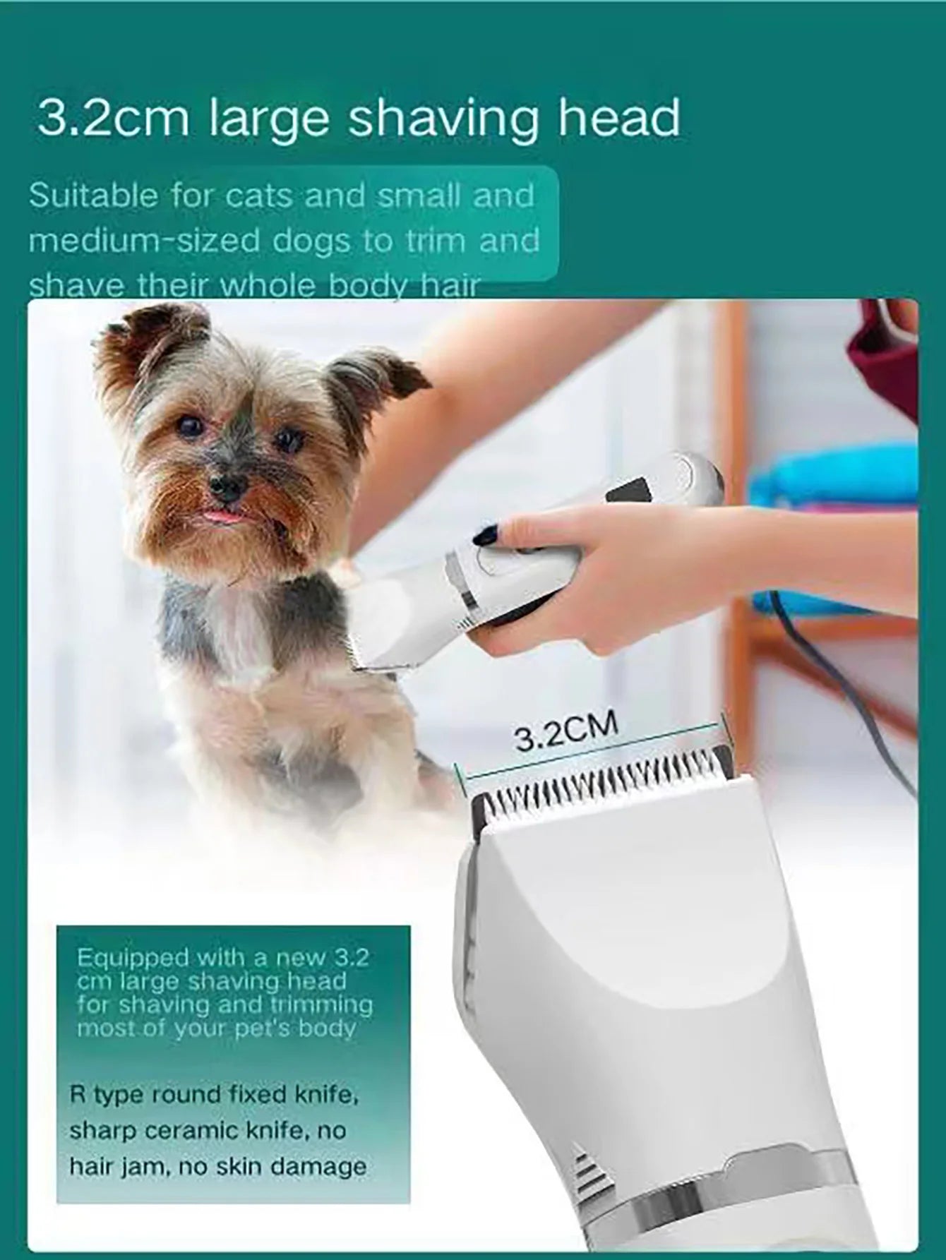 Rechargeable Electric Pet Hair Clipper
