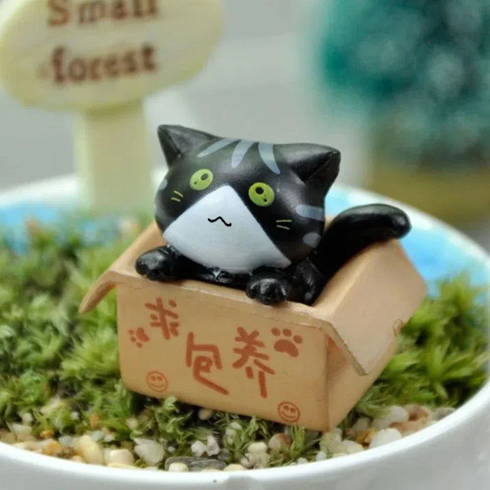 Kawaii Mini Cat Figurine