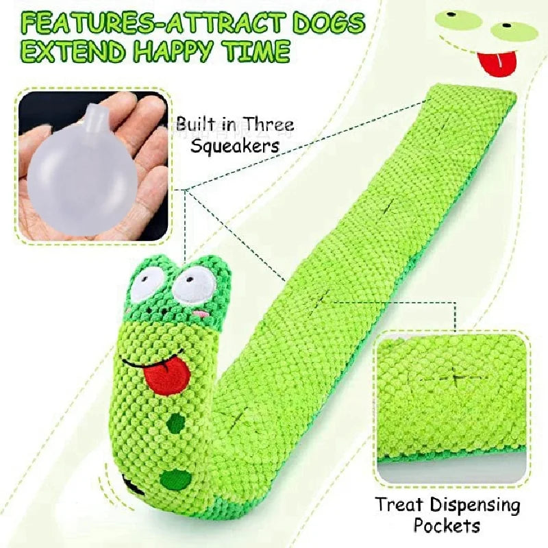 Plush Snail Puzzle Feeder Toy
