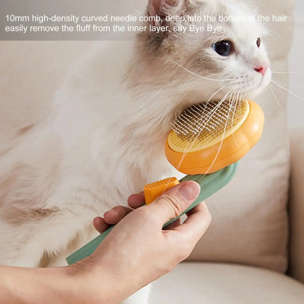 One-Click Pet Slicker Brush