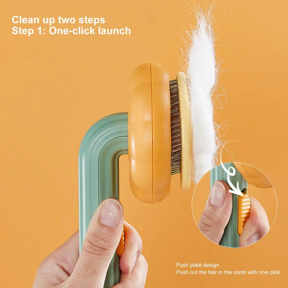 One-Click Pet Slicker Brush