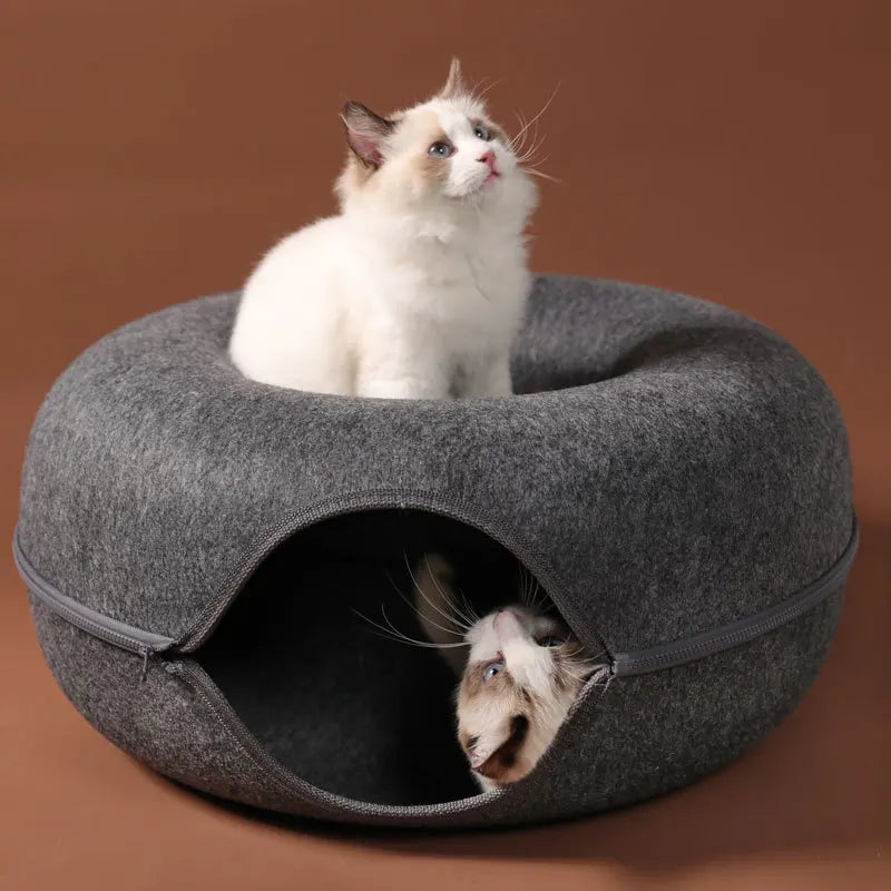 Donut Cat Tunnel Bed & Playhouse