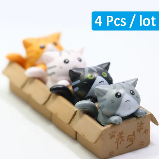 Kawaii Mini Cat Figurine