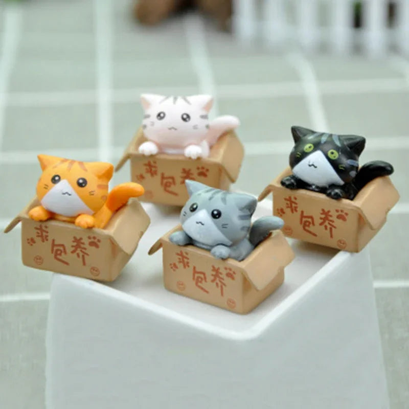 Kawaii Mini Cat Figurine