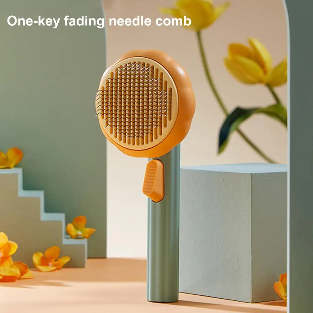 One-Click Pet Slicker Brush