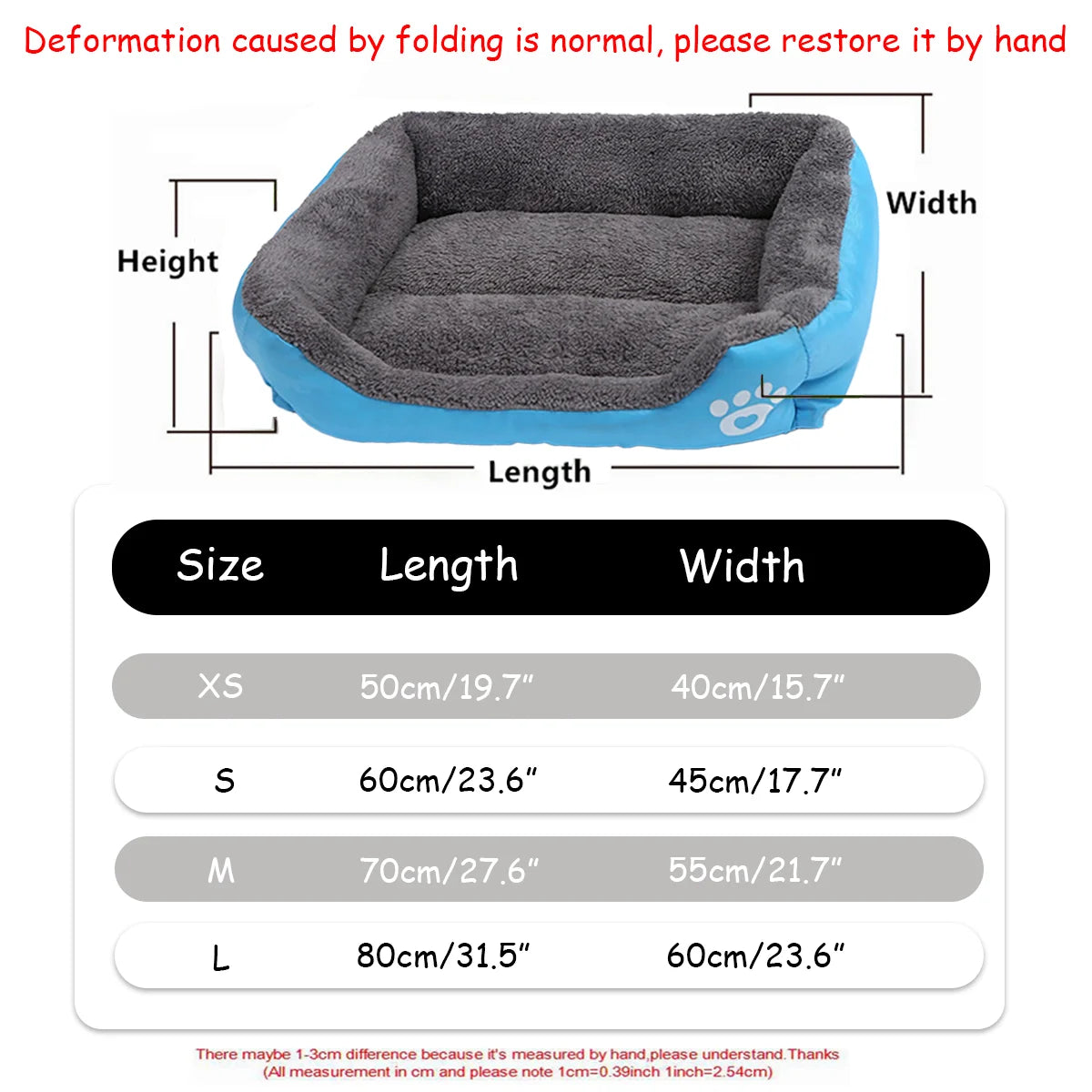 Colorful Winter Pet House Bed